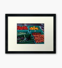 FRUIT AND VEGETABLES Framed Print