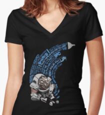 Shower Grunt Women's Fitted V-Neck T-Shirt