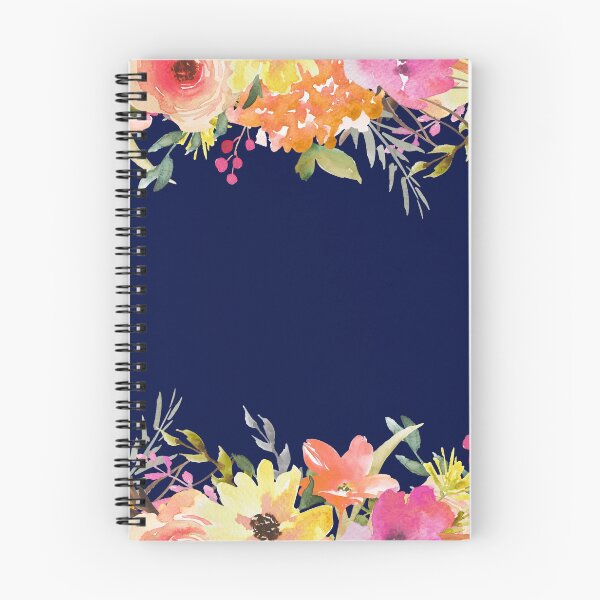 Item preview, Orange and Pink Watercolor Floral Pattern designed and sold by ArtKingdom.