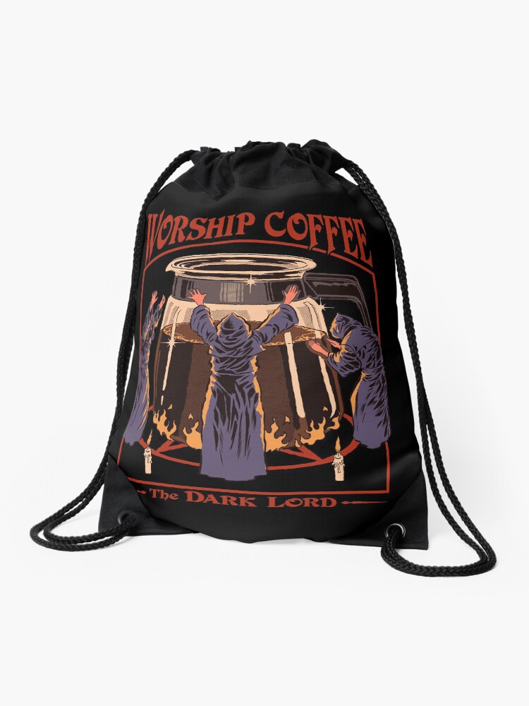 Thumbnail 1 of 3, Drawstring Bag, Worship Coffee designed and sold by stevenrhodes.