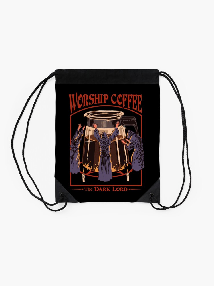 Thumbnail 2 of 3, Drawstring Bag, Worship Coffee designed and sold by stevenrhodes.