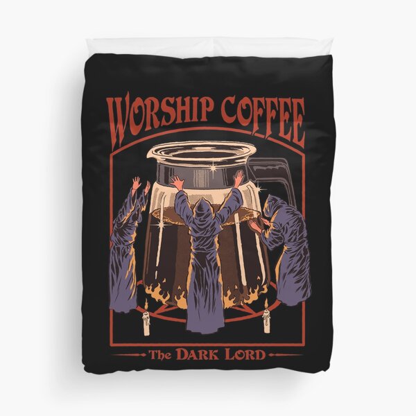 Worship Coffee Duvet Cover