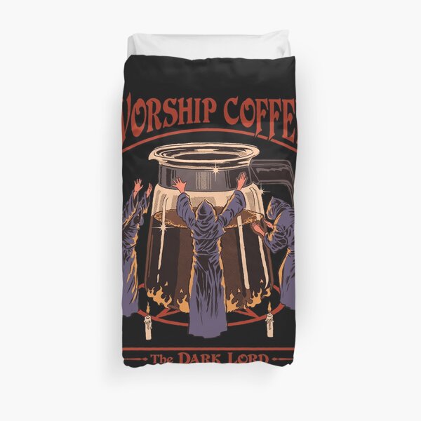 Worship Coffee Duvet Cover