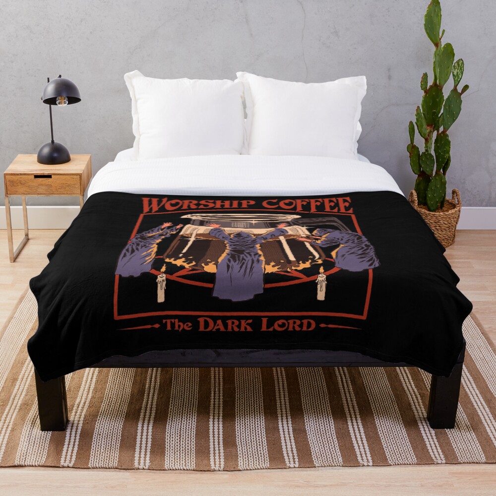 Worship Coffee Throw Blanket