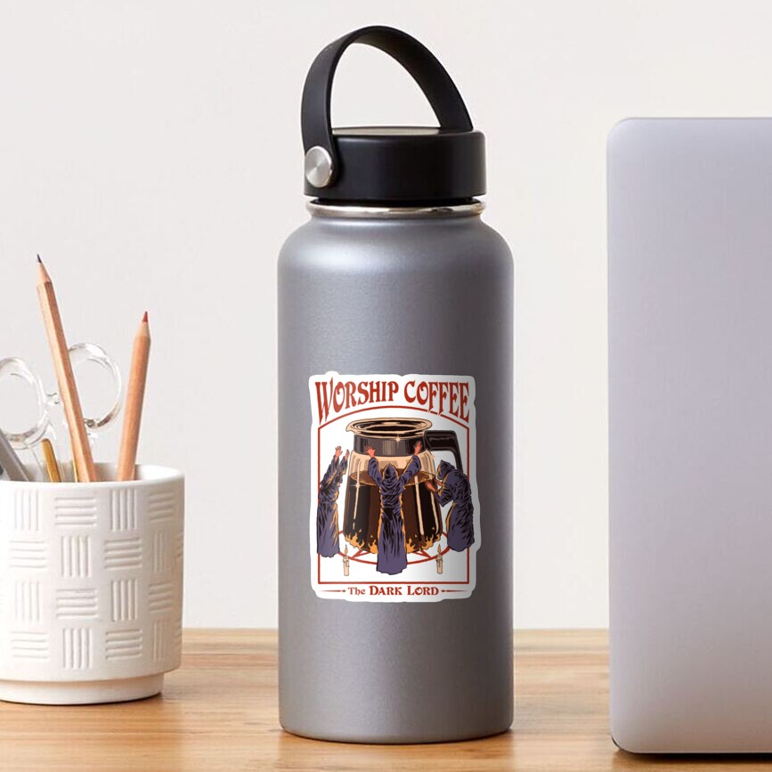 Worship Coffee Sticker