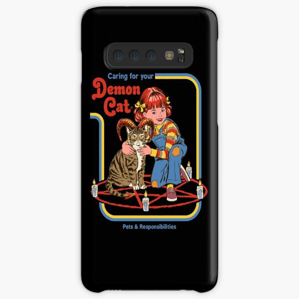 pero ese gatito fue engendrado en lo profundo de los fuegos del infierno Funda rígida para Samsung Galaxy