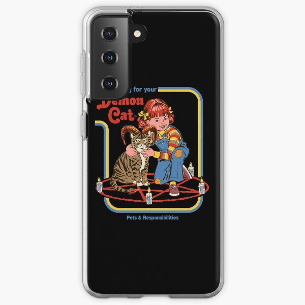 Caring For Your Demon Cat Samsung Galaxy Soft Case