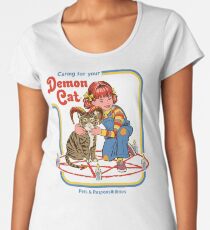 Caring For Your Demon Cat Women's Premium T-Shirt