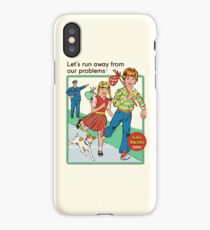 Let's Run Away iPhone X Case