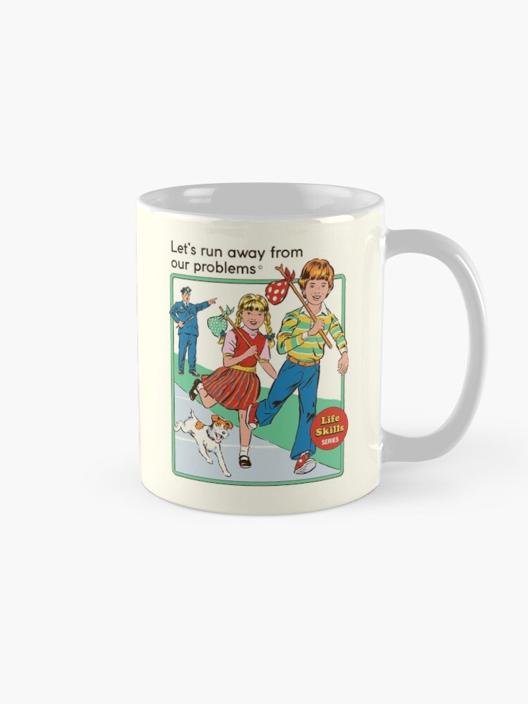 Alternate view of Let's Run Away Coffee Mug