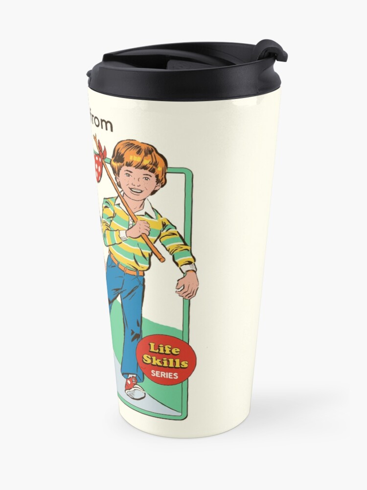 Alternate view of Let's Run Away Travel Mug