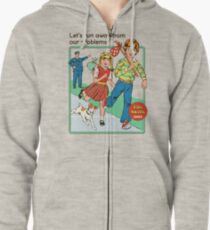Lass uns weggehen Hoodie mit Reißverschluss