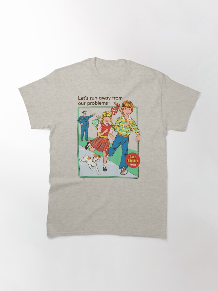 Thumbnail 3 of 7, Classic T-Shirt, Let's Run Away designed and sold by stevenrhodes.