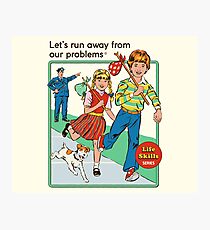 Let's Run Away Photographic Print