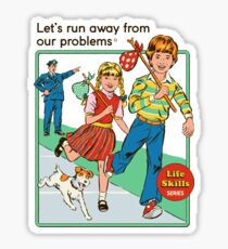Lass uns weggehen Sticker