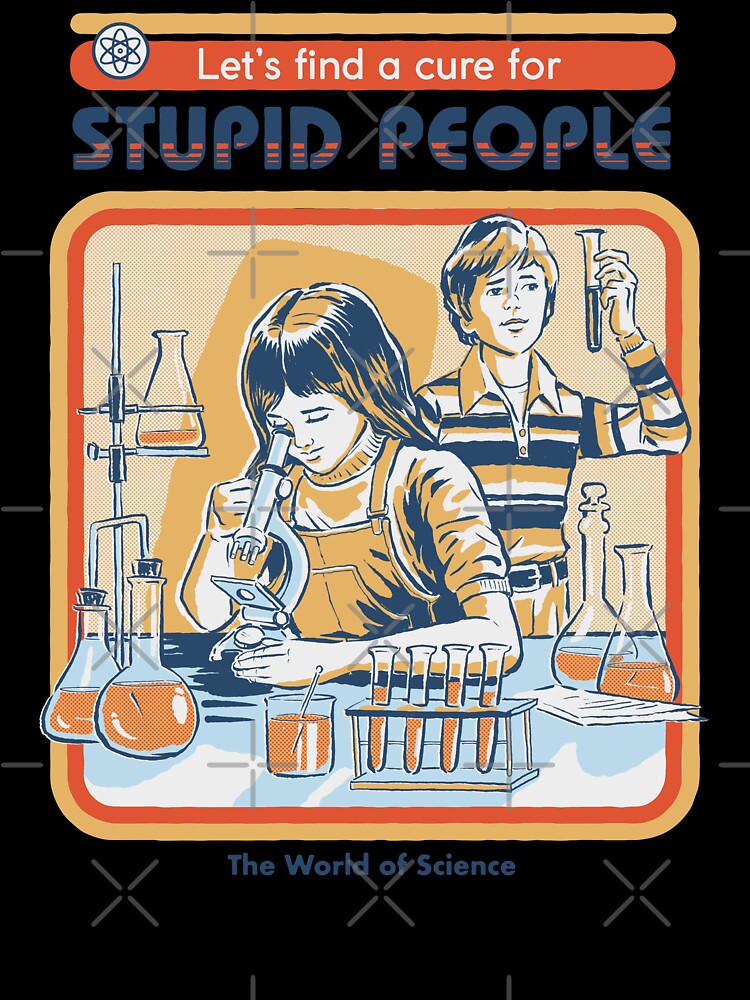Thumbnail 7 of 7, Oversized T-Shirt, A Cure For Stupid People designed and sold by stevenrhodes.