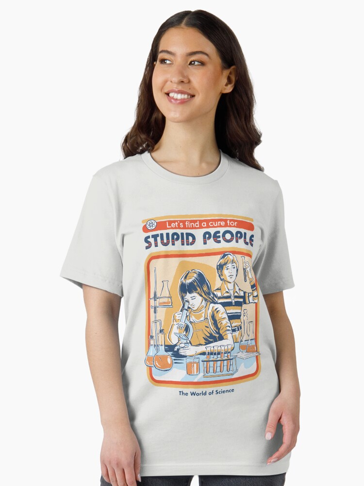 Funny-A-Cure-For-Stupid-People-The-World-Of-Science-Shirt