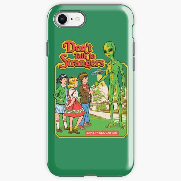 Ne parlez pas à des étrangers Coque antichoc iPhone