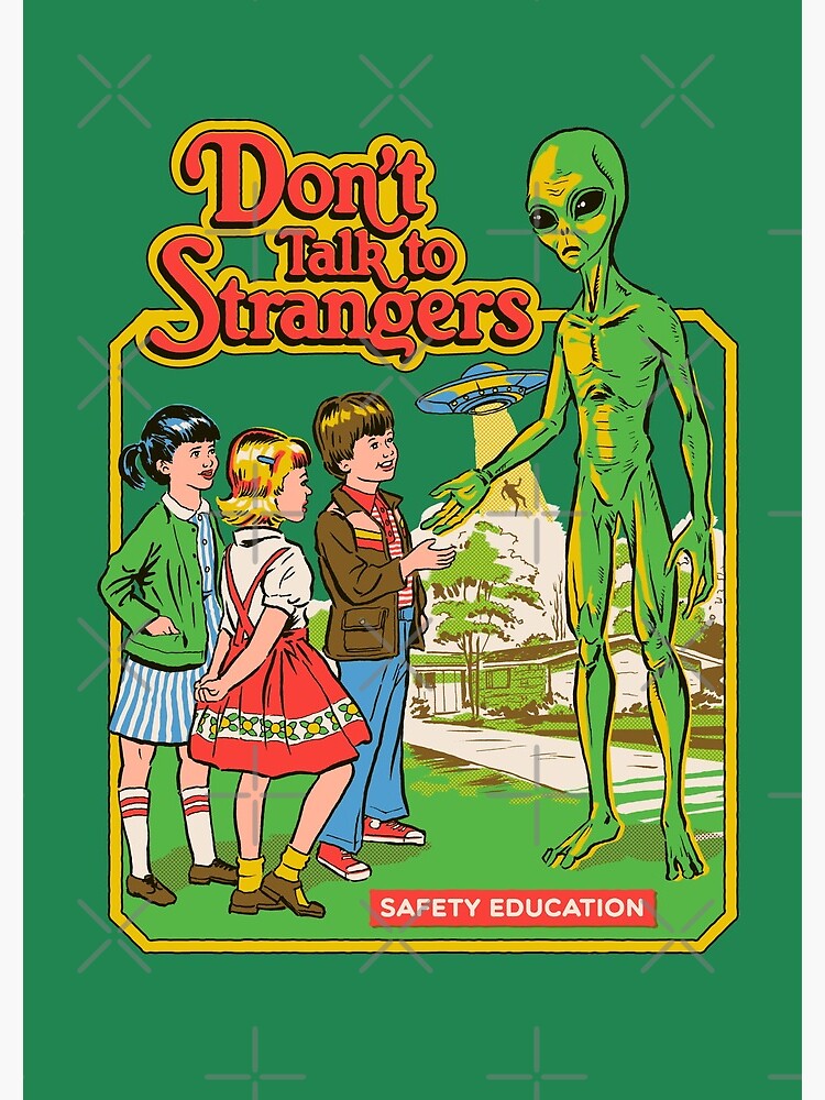 Thumbnail 3 of 3, Spiral Notebook, Don't Talk To Strangers designed and sold by Steven Rhodes.