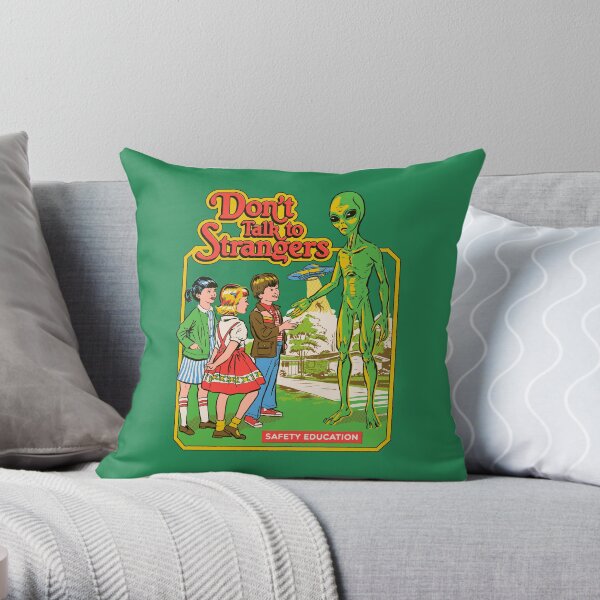 Ne parlez pas aux étrangers Coussin