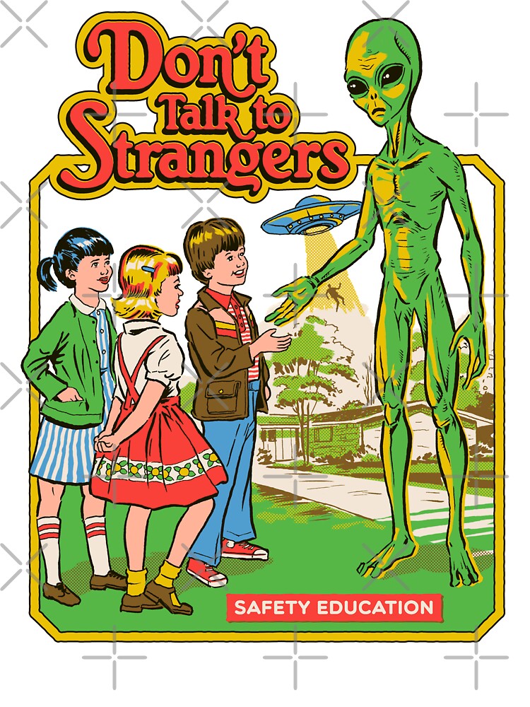 Thumbnail 2 of 2, Kids T-Shirt, Don't Talk To Strangers designed and sold by Steven Rhodes.