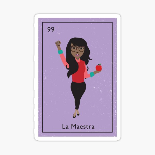 La Maestra No Logo Sticker
