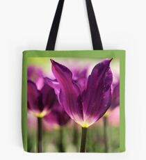 Purple Tulips Tote Bag