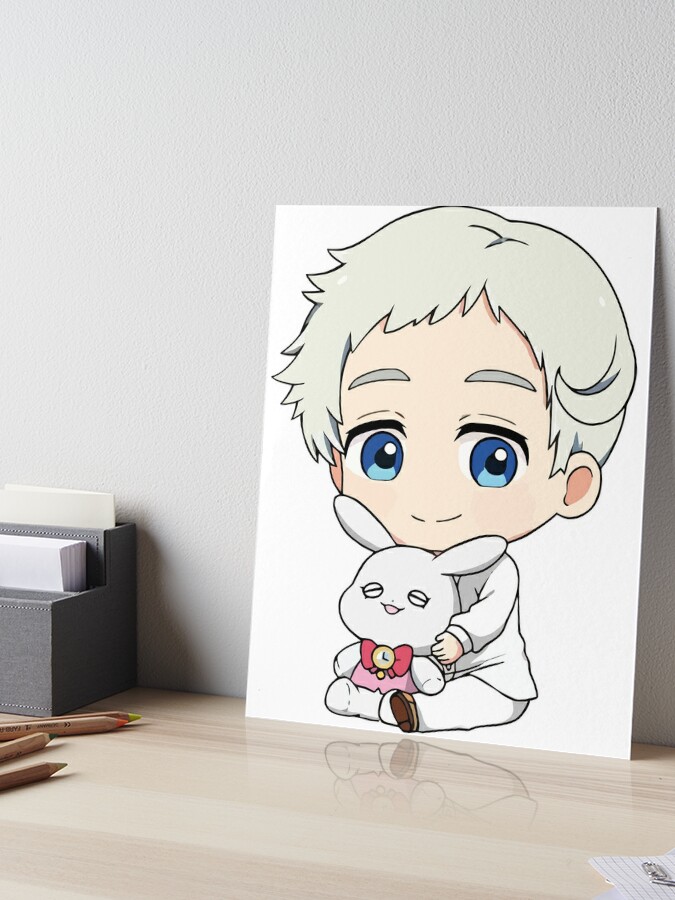 The Promised Neverland Cute Norman Fanart Classic Poster and Stickers |  Greeting Card