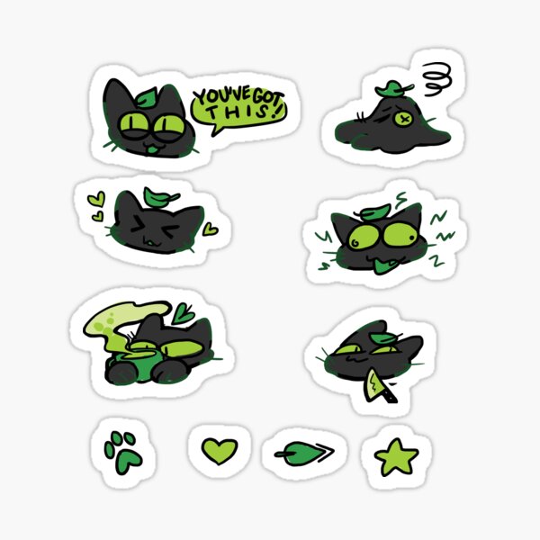 Planner Stickers | Lime the Nekomata (set 1) Sticker