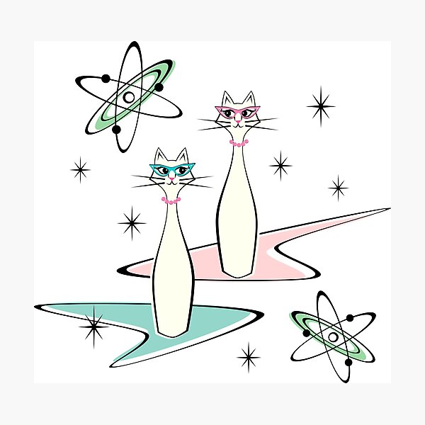 Atomic Cat Field Photographic Print