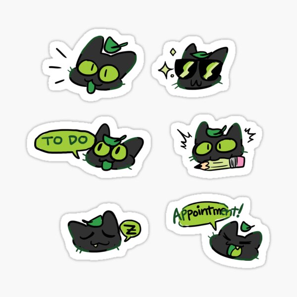 Planner Stickers | Lime the Nekomata (set 2) Sticker