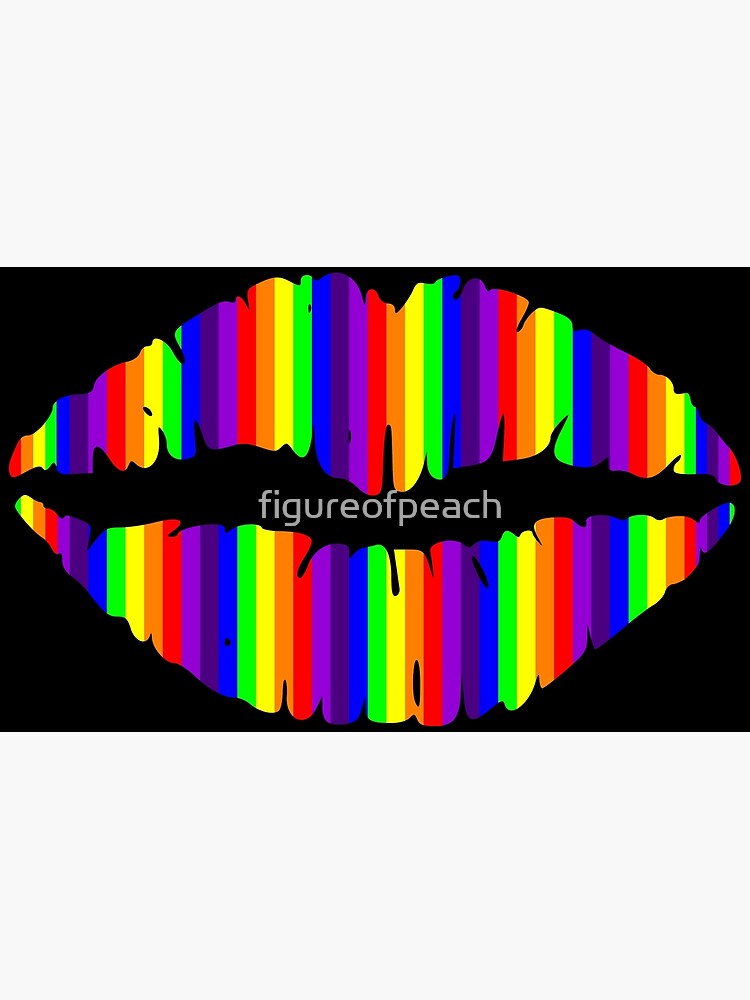 "Kiss The Rainbow" Poster for Sale by figureofpeach Redbubble