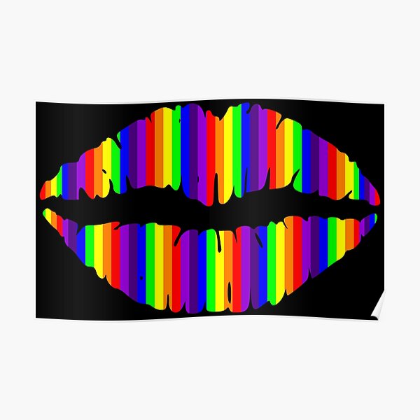 rainbow gay pride images kissing girl