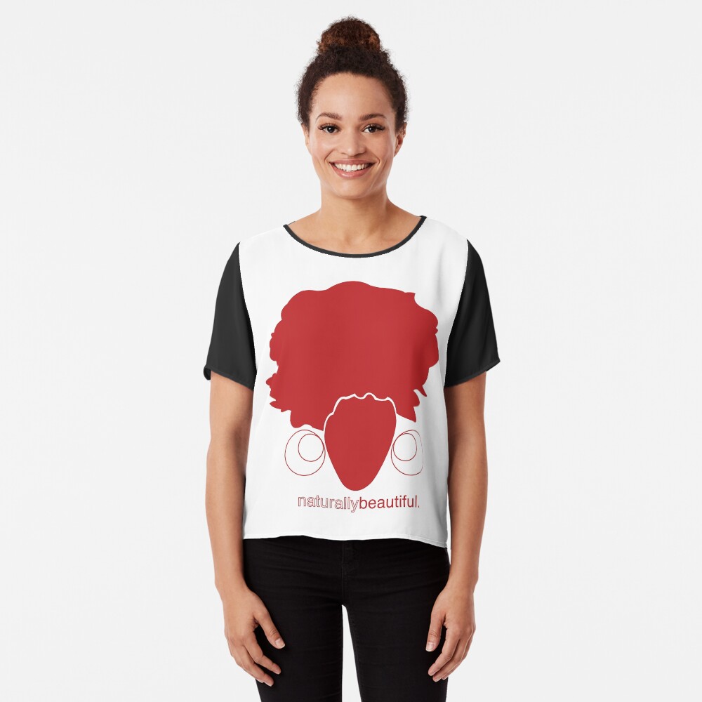 Red Naturally Beautiful Chiffon Top
