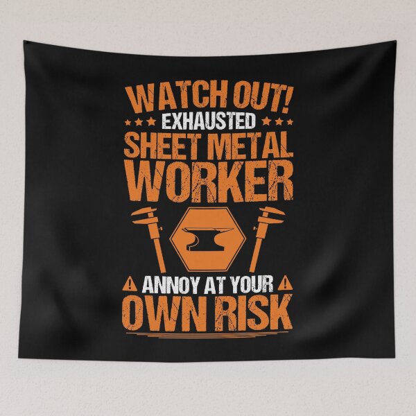 Item preview, Sheet Metal Worker Gift Present Own Risk designed and sold by Krautshirts.