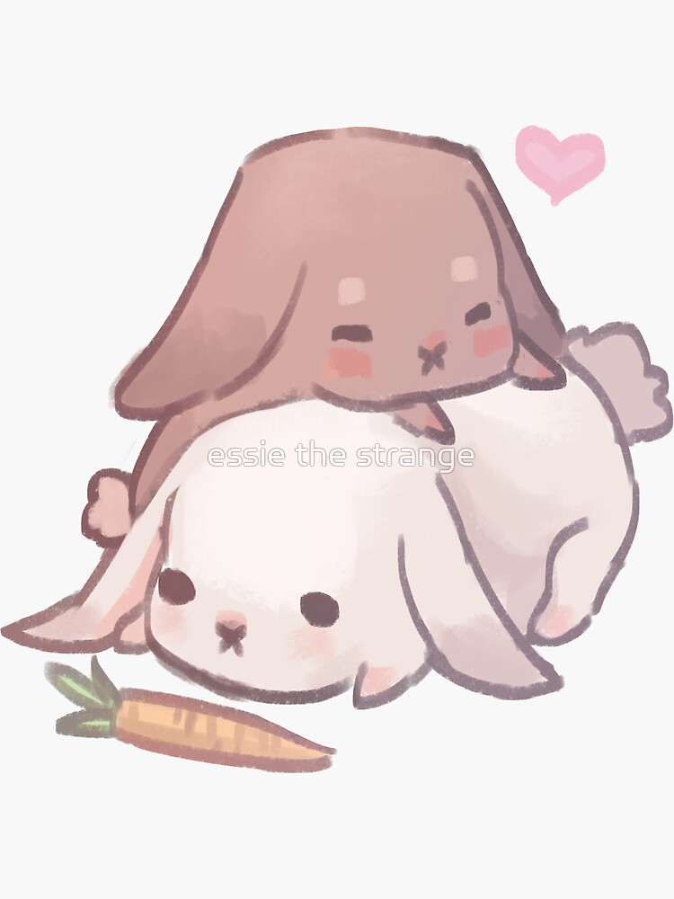 Thumbnail 3 of 3, Sticker, bun buns! ♡ designed and sold by ettesore.