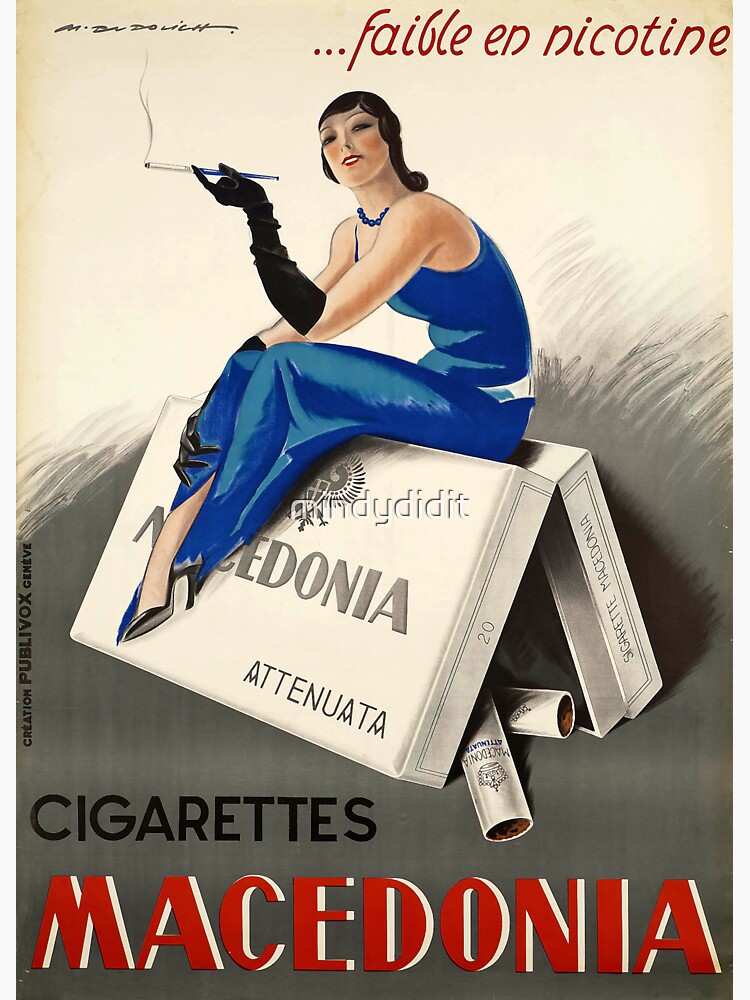 Vintage Italian Cigarette Poster Magnet