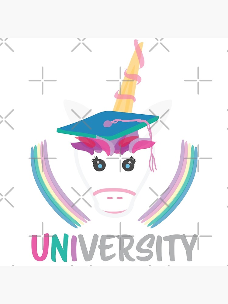 "Unicorn University logo " Art Print for Sale by sigdesign Redbubble