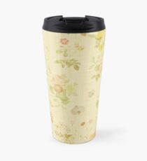 Patrón floral de la vendimia Taza de viaje