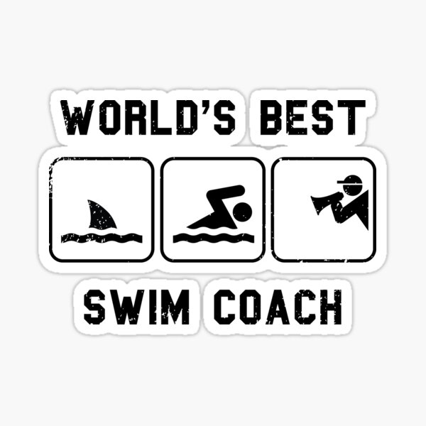 Swimming Coach Stickers 