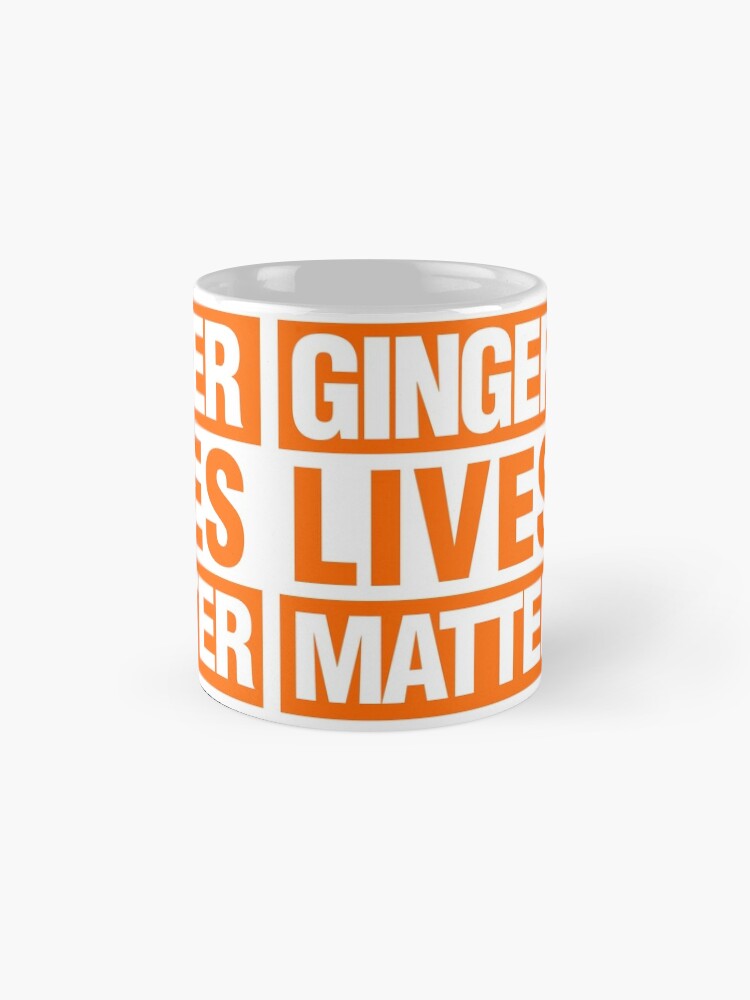 Thumbnail 4 of 6, Coffee Mug, Ginger Lives Matter Orange designed and sold by elhefe.