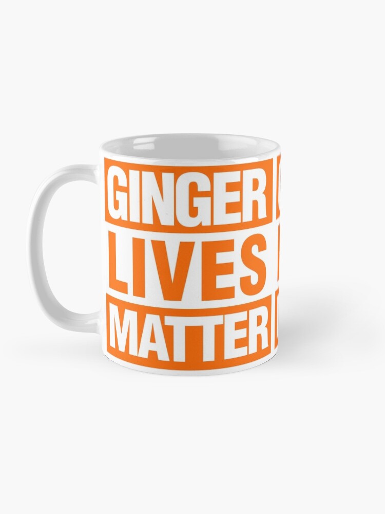 Thumbnail 3 of 6, Coffee Mug, Ginger Lives Matter Orange designed and sold by elhefe.