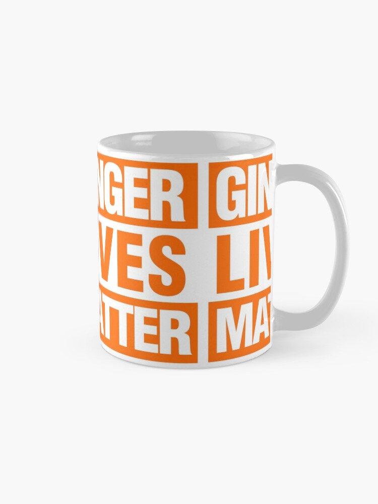Thumbnail 5 of 6, Coffee Mug, Ginger Lives Matter Orange designed and sold by elhefe.
