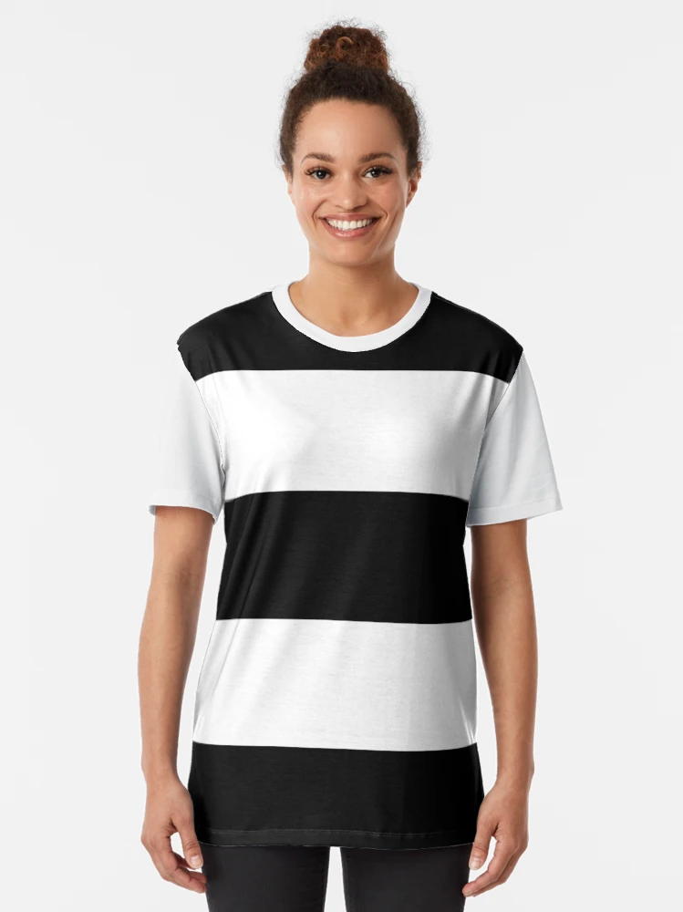 トップス Horizontal Striped Tee / black striped Mens Striped T-Shirt Short Sleeve Crewneck Classic