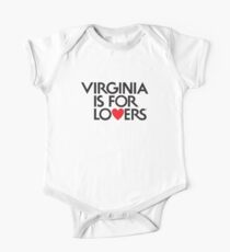Body de manga corta Logotipo oficial de Virginia es para los amantes