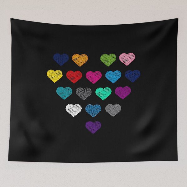 Item preview, Colors Of Love Collection Colorful Hearts  designed and sold by peter2art.