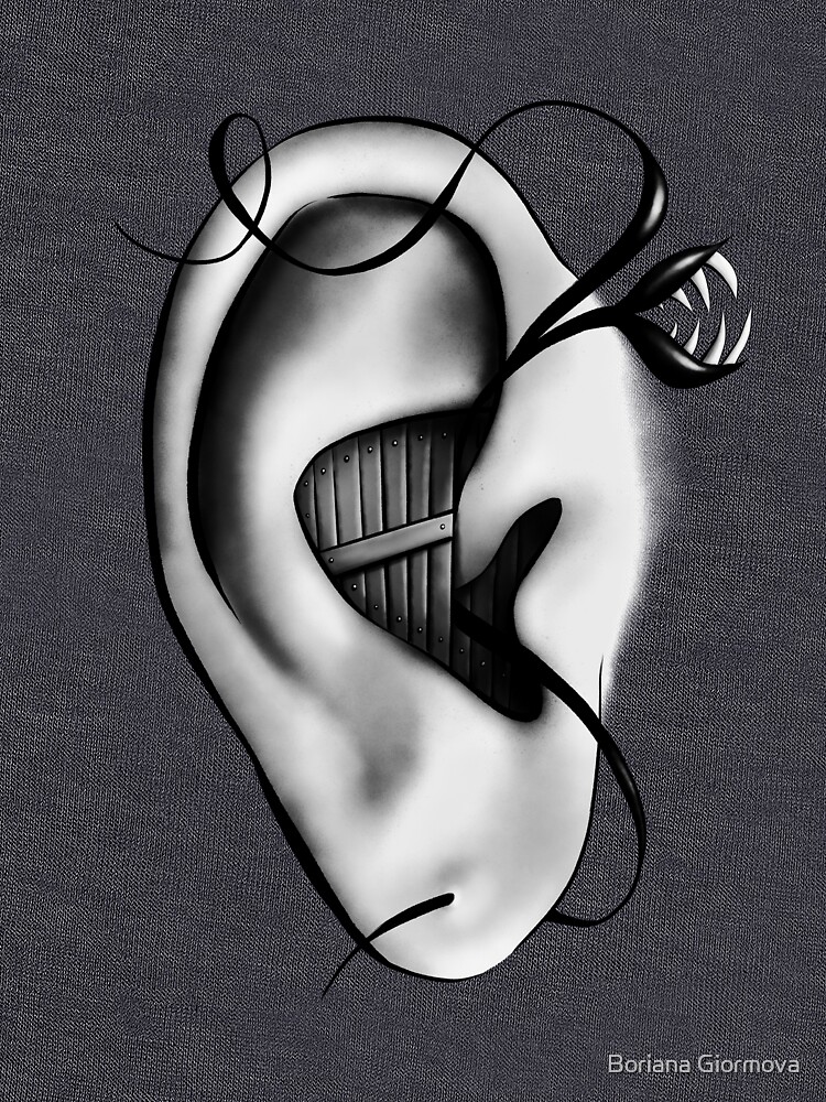 Ear Monster Weird Art by azzza