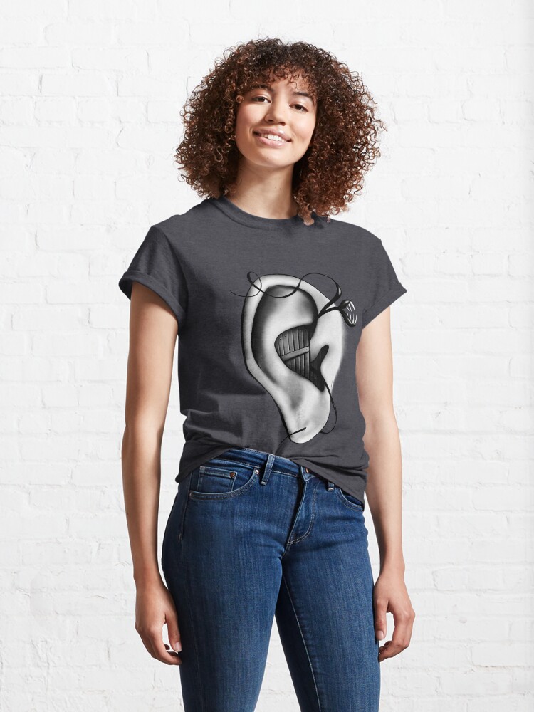 Alternate view of Ear Monster Weird Art Classic T-Shirt