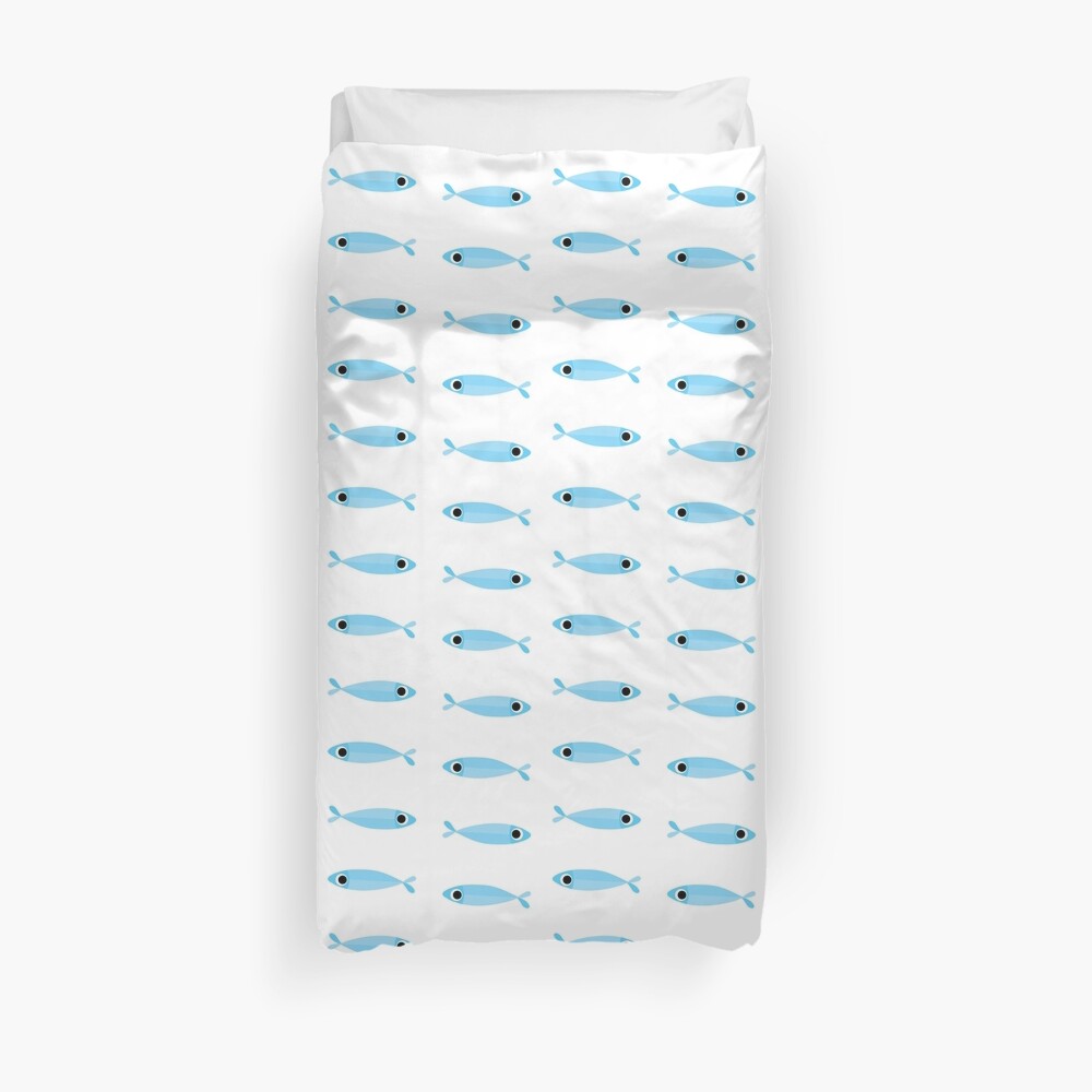 flock of sardines Duvet Cover