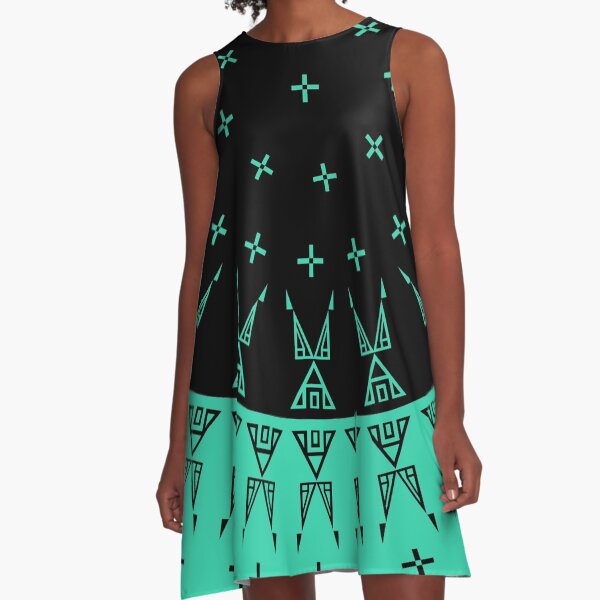 Item preview, Night Stars (Aqua/Black)  designed and sold by MelvinWarEagle.